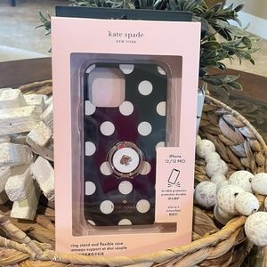 Kate Spade NWT Polka Dot  iPhone 12/12 Pro Case with Ring Stand